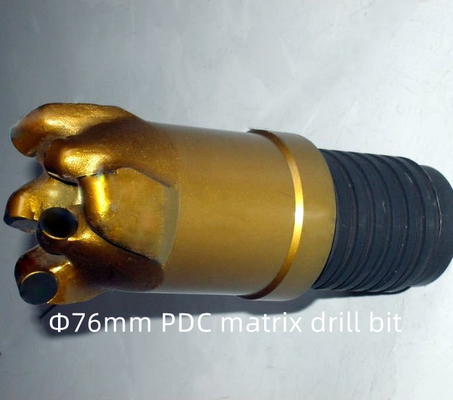 Rocks Drilling Matrix Body PDC Drill Bit 76mm Diameter For Coal Mining