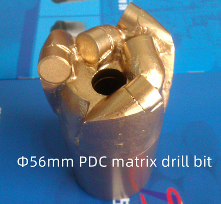 ISO Certified Matrix Body PDC Drill Bit 56mm Diameter for Stone Drilling