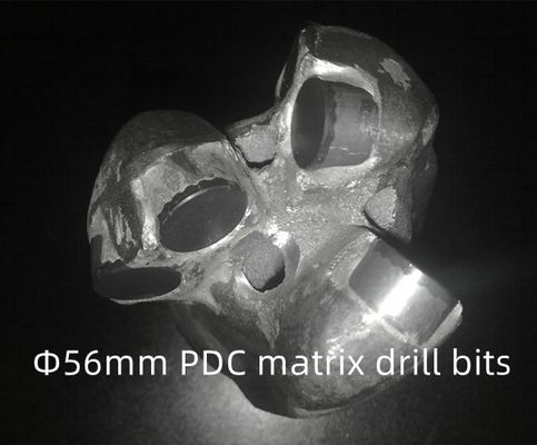 ISO Certified Matrix Body PDC Drill Bit 56mm Diameter for Stone Drilling