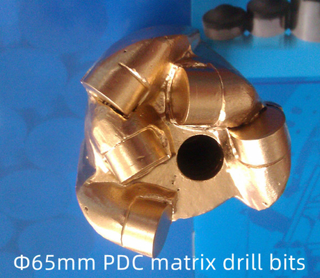 ISO9001 Certificate Matrix Body PDC Drill Bit Dia 65mm Coal Mine Use