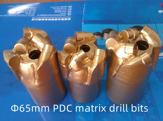 ISO9001 Certificate Matrix Body PDC Drill Bit Dia 65mm Coal Mine Use