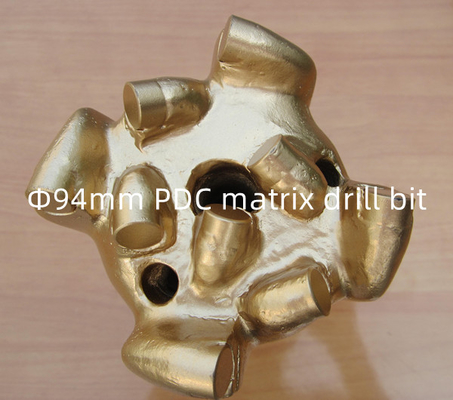 94mm Matrix Body PDC Drill Bit For Drilling Hard Broken Abrasive Rocks