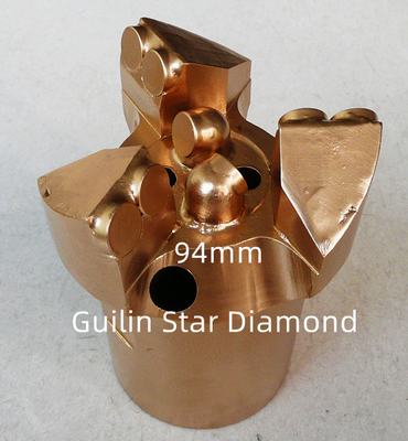 96mm diameter Concave Drill Bit 3 Wring ISO 9001 For Coal Mine And Drill Hole