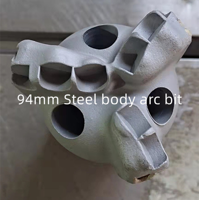 Arc Angle Polycrystalline Diamond Bit , 96mm PDC Oilfield Drill Bit